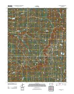 Teterville Kansas Historical topographic map, 1:24000 scale, 7.5 X 7.5 Minute, Year 2012