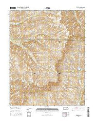 Teterville Kansas Current topographic map, 1:24000 scale, 7.5 X 7.5 Minute, Year 2015