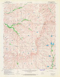 Teterville Kansas Historical topographic map, 1:24000 scale, 7.5 X 7.5 Minute, Year 1967