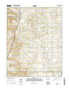 Thayer Kansas Current topographic map, 1:24000 scale, 7.5 X 7.5 Minute, Year 2015