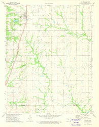 Thayer Kansas Historical topographic map, 1:24000 scale, 7.5 X 7.5 Minute, Year 1973