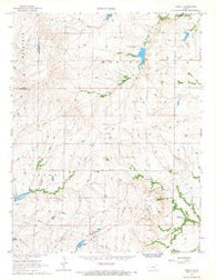 Thrall Kansas Historical topographic map, 1:24000 scale, 7.5 X 7.5 Minute, Year 1967