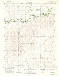 Timken Kansas Historical topographic map, 1:24000 scale, 7.5 X 7.5 Minute, Year 1966