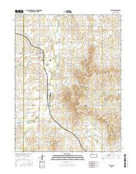 Tipton Kansas Current topographic map, 1:24000 scale, 7.5 X 7.5 Minute, Year 2015