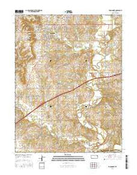 Tonganoxie Kansas Current topographic map, 1:24000 scale, 7.5 X 7.5 Minute, Year 2016