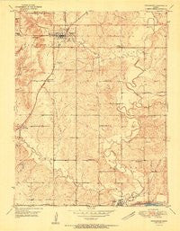 Tonganoxie Kansas Historical topographic map, 1:24000 scale, 7.5 X 7.5 Minute, Year 1951