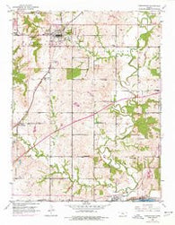 Tonganoxie Kansas Historical topographic map, 1:24000 scale, 7.5 X 7.5 Minute, Year 1950