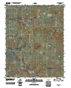 Tonovay Kansas Historical topographic map, 1:24000 scale, 7.5 X 7.5 Minute, Year 2009