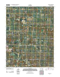 Tonovay Kansas Historical topographic map, 1:24000 scale, 7.5 X 7.5 Minute, Year 2012