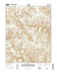 Tonovay Kansas Current topographic map, 1:24000 scale, 7.5 X 7.5 Minute, Year 2015
