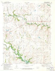 Tonovay Kansas Historical topographic map, 1:24000 scale, 7.5 X 7.5 Minute, Year 1971