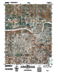 Topeka Kansas Historical topographic map, 1:24000 scale, 7.5 X 7.5 Minute, Year 2009