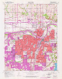 Topeka Kansas Historical topographic map, 1:24000 scale, 7.5 X 7.5 Minute, Year 1950