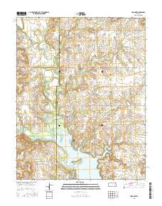 Toronto Kansas Current topographic map, 1:24000 scale, 7.5 X 7.5 Minute, Year 2016