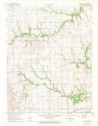 Toronto NE Kansas Historical topographic map, 1:24000 scale, 7.5 X 7.5 Minute, Year 1968