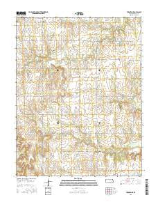 Toronto NE Kansas Current topographic map, 1:24000 scale, 7.5 X 7.5 Minute, Year 2015