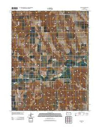 Traer Kansas Historical topographic map, 1:24000 scale, 7.5 X 7.5 Minute, Year 2012