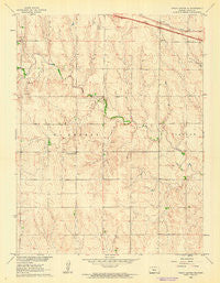 Trego Center NE Kansas Historical topographic map, 1:24000 scale, 7.5 X 7.5 Minute, Year 1960