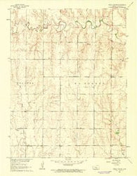 Trego Center Kansas Historical topographic map, 1:24000 scale, 7.5 X 7.5 Minute, Year 1960