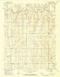 Trego Center Kansas Historical topographic map, 1:24000 scale, 7.5 X 7.5 Minute, Year 1960