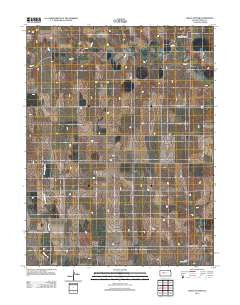 Trego Center Kansas Historical topographic map, 1:24000 scale, 7.5 X 7.5 Minute, Year 2012