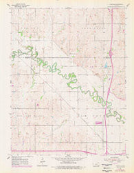 Trenton Kansas Historical topographic map, 1:24000 scale, 7.5 X 7.5 Minute, Year 1955