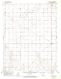 Tribune 3 NE Kansas Historical topographic map, 1:24000 scale, 7.5 X 7.5 Minute, Year 1966