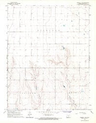 Tribune 3 NW Kansas Historical topographic map, 1:24000 scale, 7.5 X 7.5 Minute, Year 1966