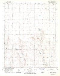 Tribune 3 NW Kansas Historical topographic map, 1:24000 scale, 7.5 X 7.5 Minute, Year 1966