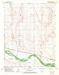 Tribune 3 SW Kansas Historical topographic map, 1:24000 scale, 7.5 X 7.5 Minute, Year 1966
