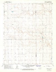 Tribune 4 NE Kansas Historical topographic map, 1:24000 scale, 7.5 X 7.5 Minute, Year 1966