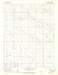 Tribune 4 NW Kansas Historical topographic map, 1:24000 scale, 7.5 X 7.5 Minute, Year 1966