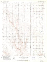 Tribune 4 SE Kansas Historical topographic map, 1:24000 scale, 7.5 X 7.5 Minute, Year 1966