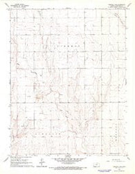 Tribune 4 SW Kansas Historical topographic map, 1:24000 scale, 7.5 X 7.5 Minute, Year 1966