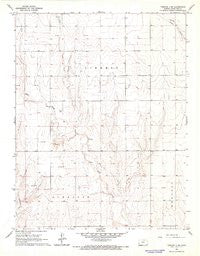 Tribune 4 SW Kansas Historical topographic map, 1:24000 scale, 7.5 X 7.5 Minute, Year 1966