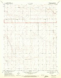 Tribune NW Kansas Historical topographic map, 1:24000 scale, 7.5 X 7.5 Minute, Year 1970