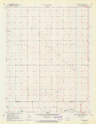 Tribune SE Kansas Historical topographic map, 1:24000 scale, 7.5 X 7.5 Minute, Year 1970