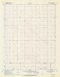 Tribune SE Kansas Historical topographic map, 1:24000 scale, 7.5 X 7.5 Minute, Year 1970