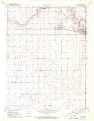 Tribune Kansas Historical topographic map, 1:24000 scale, 7.5 X 7.5 Minute, Year 1970