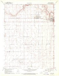 Tribune Kansas Historical topographic map, 1:24000 scale, 7.5 X 7.5 Minute, Year 1970