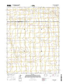 Tribune NW Kansas Current topographic map, 1:24000 scale, 7.5 X 7.5 Minute, Year 2015