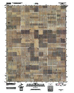 Tribune SE Kansas Historical topographic map, 1:24000 scale, 7.5 X 7.5 Minute, Year 2010