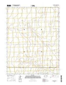 Tribune SE Kansas Current topographic map, 1:24000 scale, 7.5 X 7.5 Minute, Year 2015