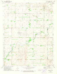 Trousdale Kansas Historical topographic map, 1:24000 scale, 7.5 X 7.5 Minute, Year 1971