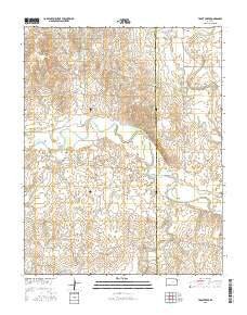 Trout Creek Kansas Current topographic map, 1:24000 scale, 7.5 X 7.5 Minute, Year 2015