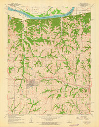 Troy Kansas Historical topographic map, 1:24000 scale, 7.5 X 7.5 Minute, Year 1961