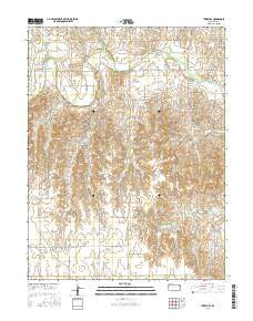 Turkville Kansas Current topographic map, 1:24000 scale, 7.5 X 7.5 Minute, Year 2015