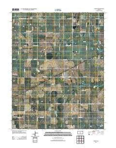 Turon Kansas Historical topographic map, 1:24000 scale, 7.5 X 7.5 Minute, Year 2012