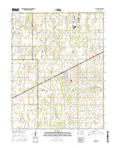Turon Kansas Current topographic map, 1:24000 scale, 7.5 X 7.5 Minute, Year 2016