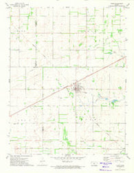 Turon Kansas Historical topographic map, 1:24000 scale, 7.5 X 7.5 Minute, Year 1971